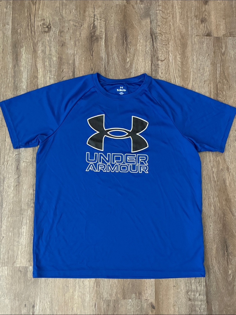 Under Armour Royal Blue Tee with Black & White Logo